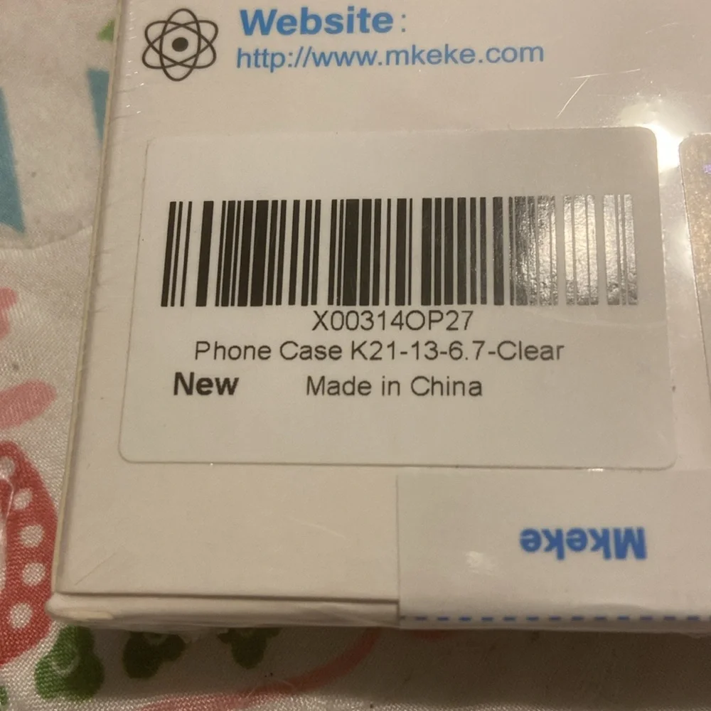 Mkeke Clear Slim Case for iPhone 13 New